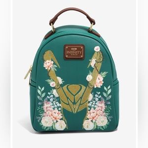 Loki Floral Loungefly Backpack NWOT